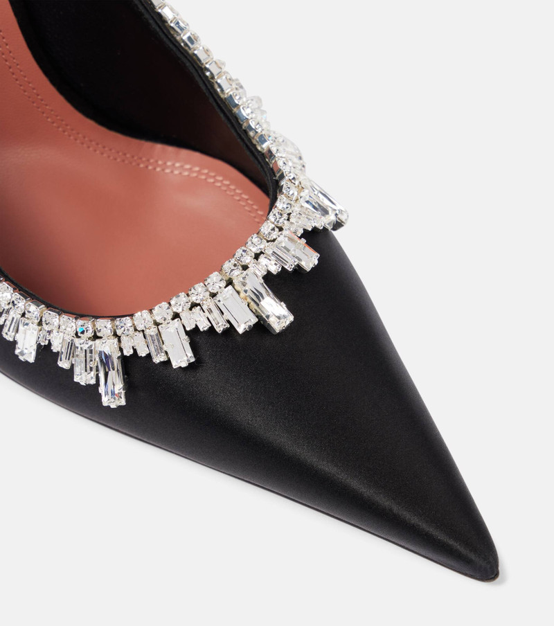 Begumissima 105 embellished satin pumps 5