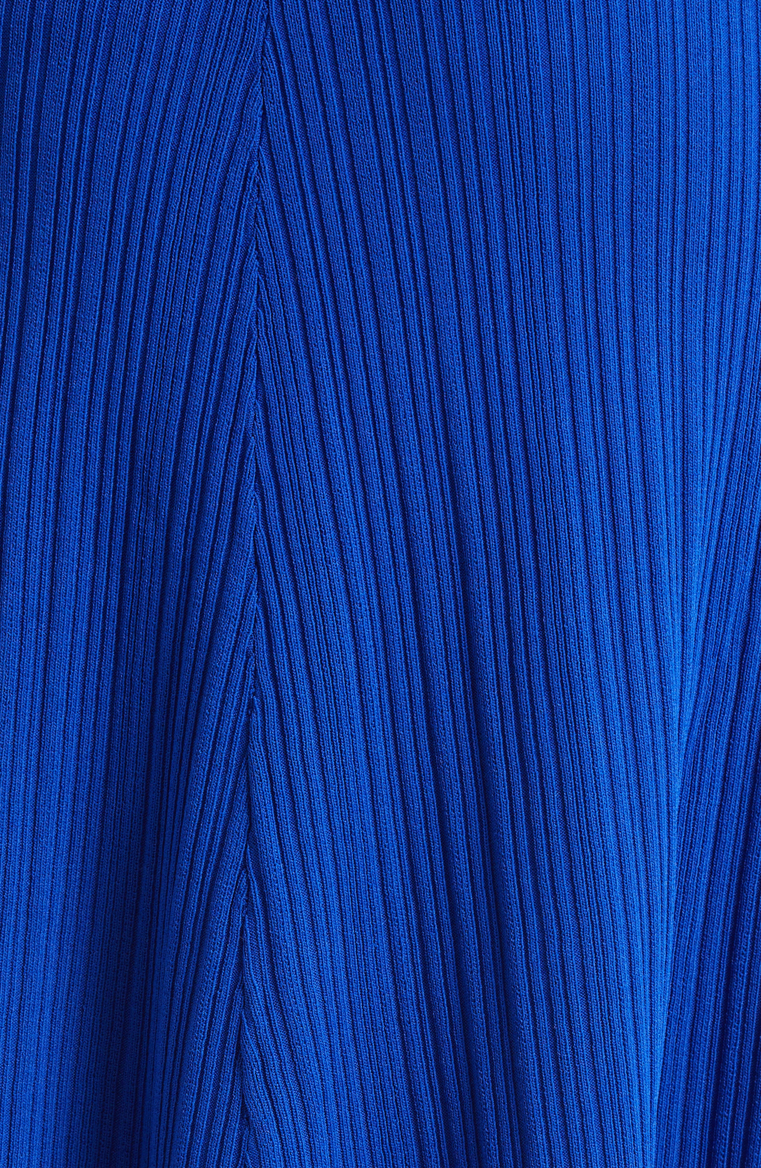 Wales Bonner Island Rib Knit Midi Skirt in Blue at Nordstrom - 7