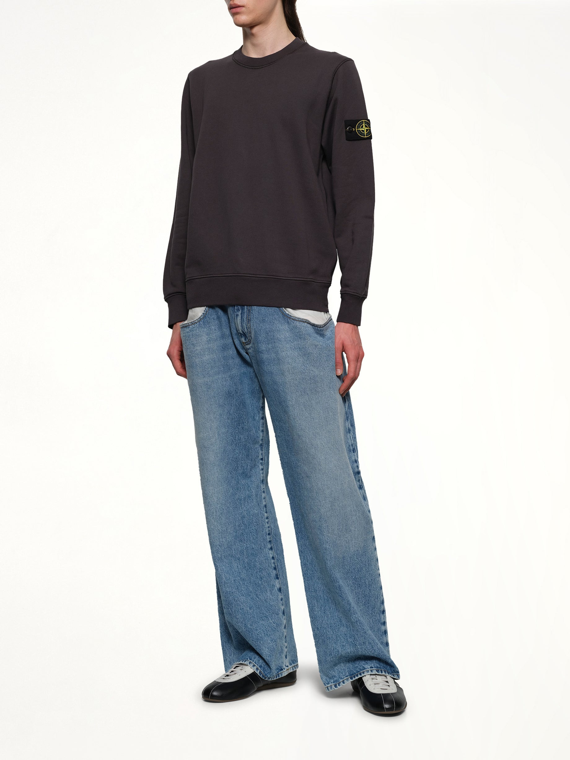 610006 Crewneck Sweatshirt in Lead Grey - 4