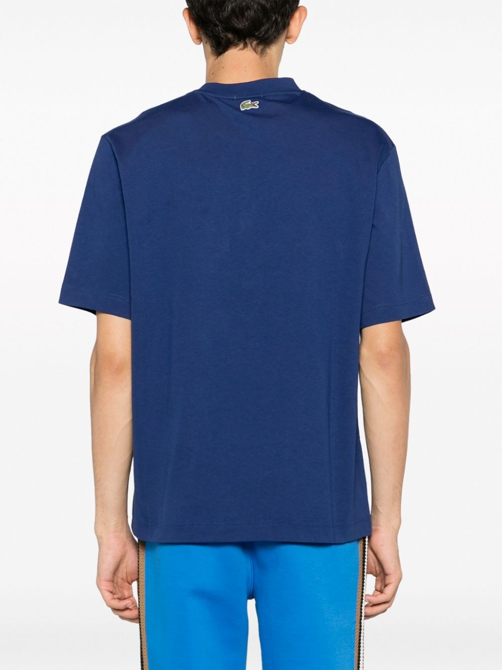 logo-patch cotton T-shirt - 4