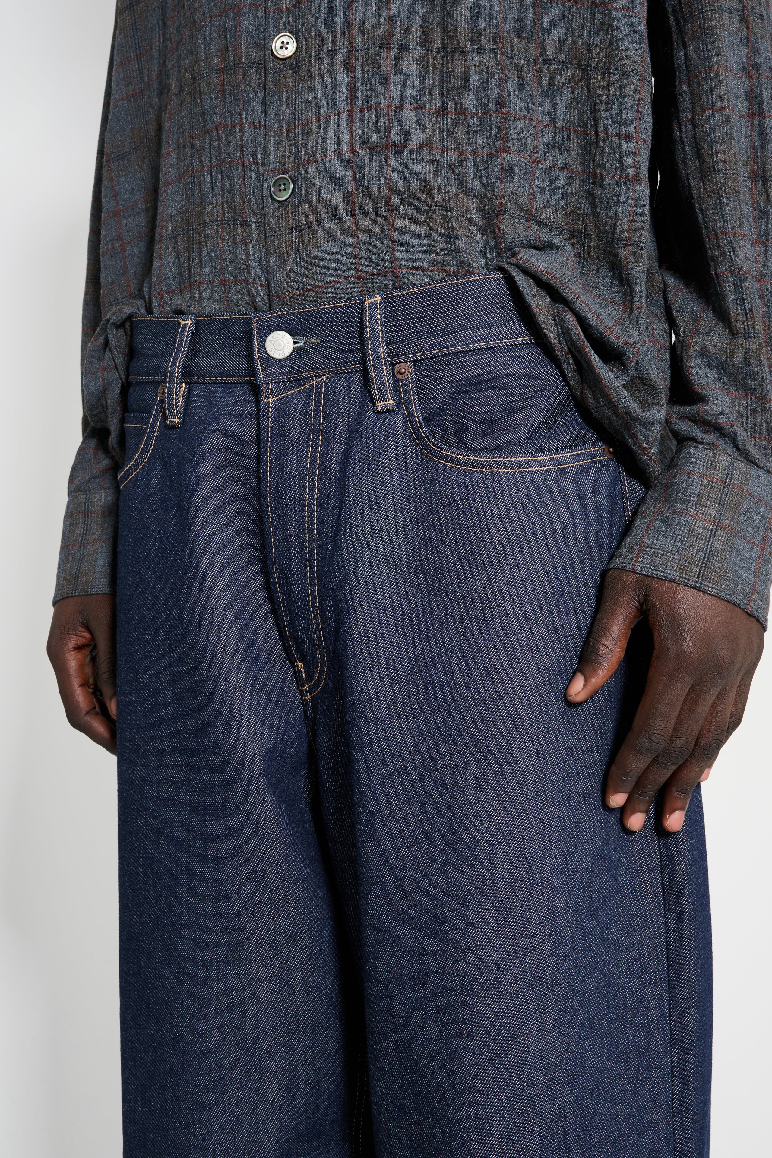 ACNE STUDIOS 1981M BAGGY FIT FN NEW RW INDIGO BLUE - 3