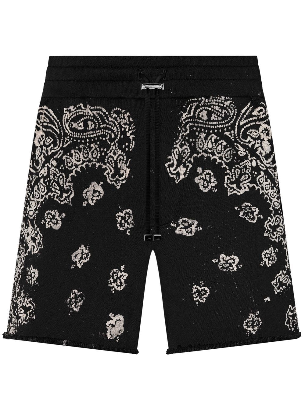 bandana-print beach shorts - 1
