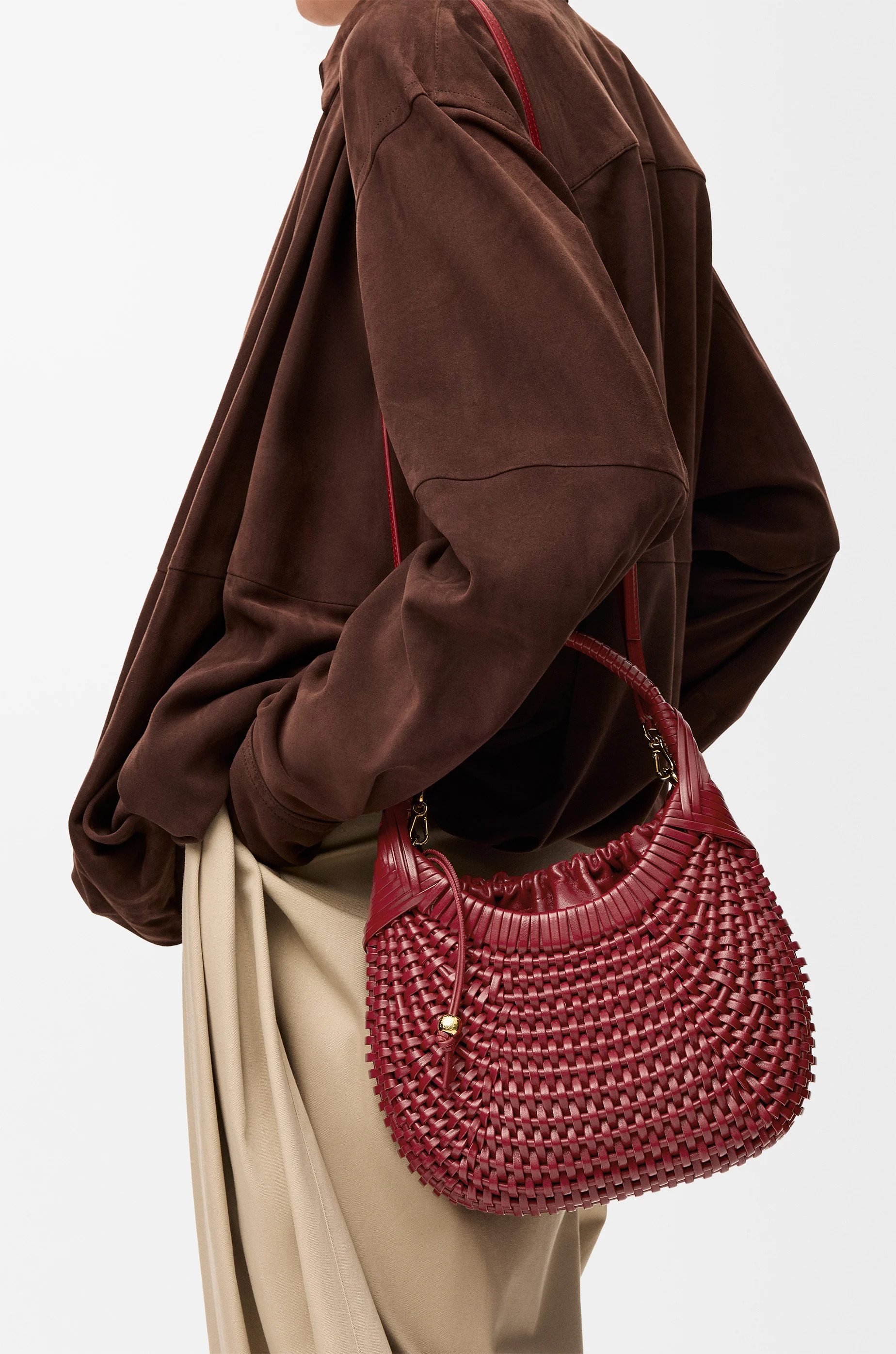 Diamond Hobo bag in calfskin - 3