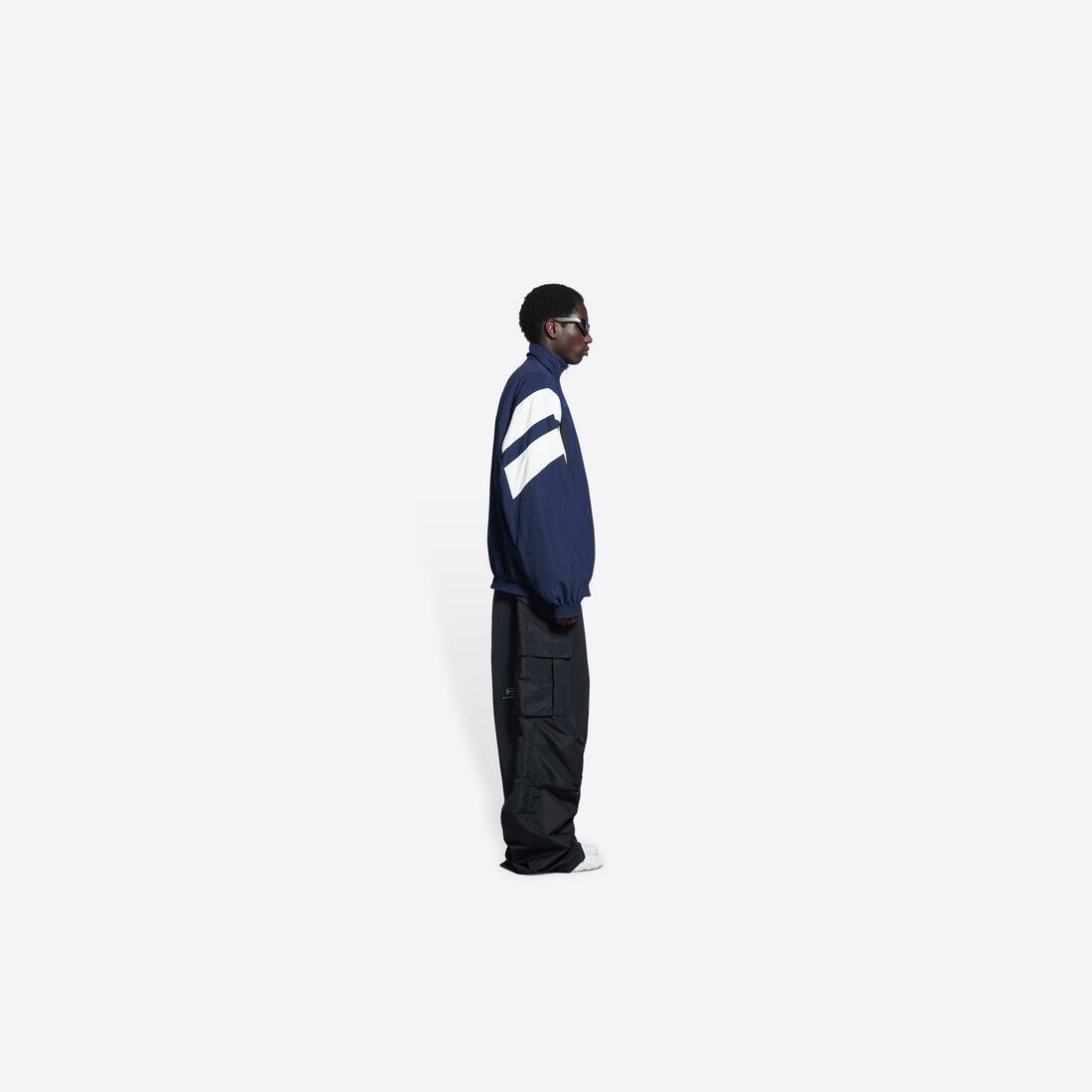 Men's Reversible Tracksuit Jacket  in Indigo - 4