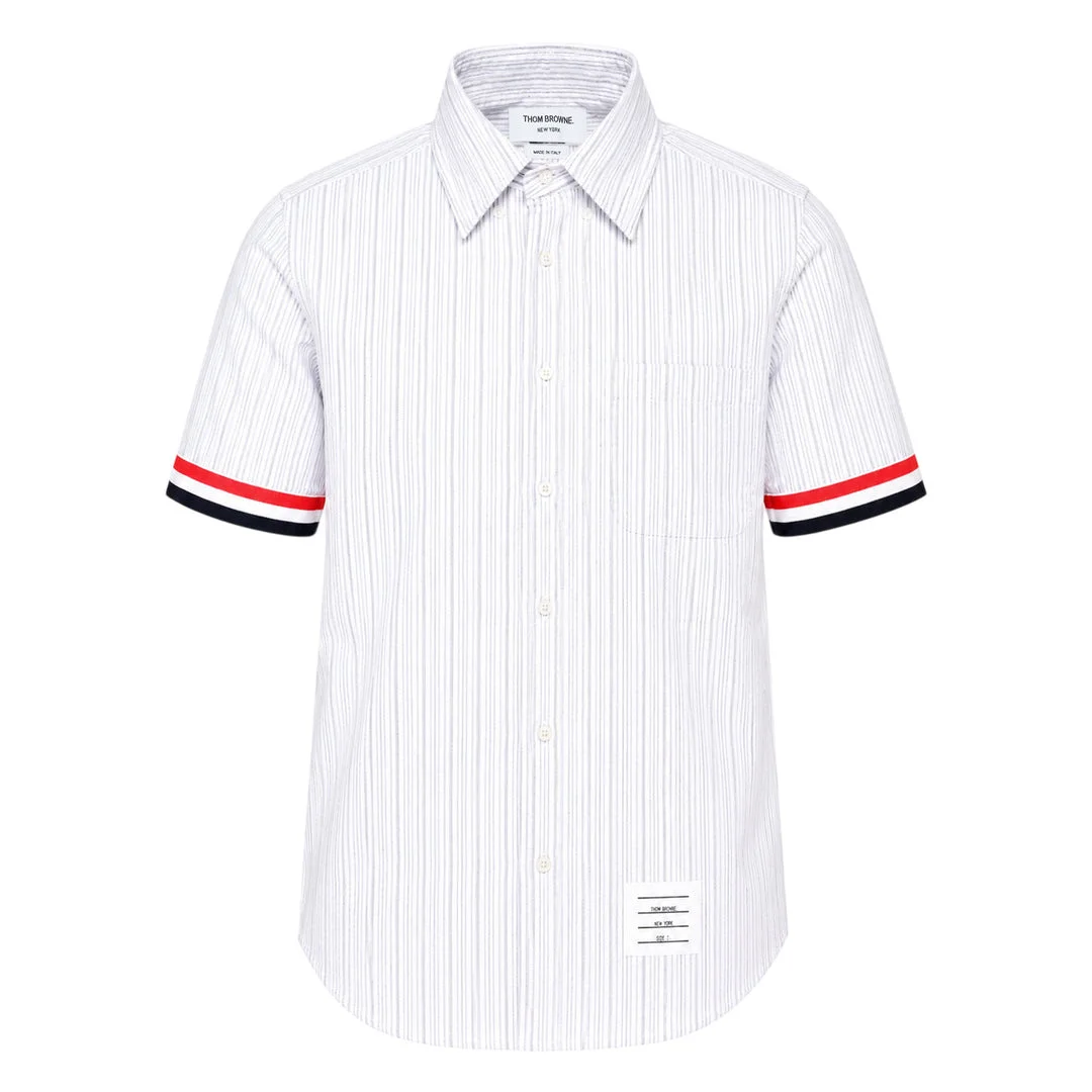 Straight Fit Short Sleeve Button Down Shirt - 1