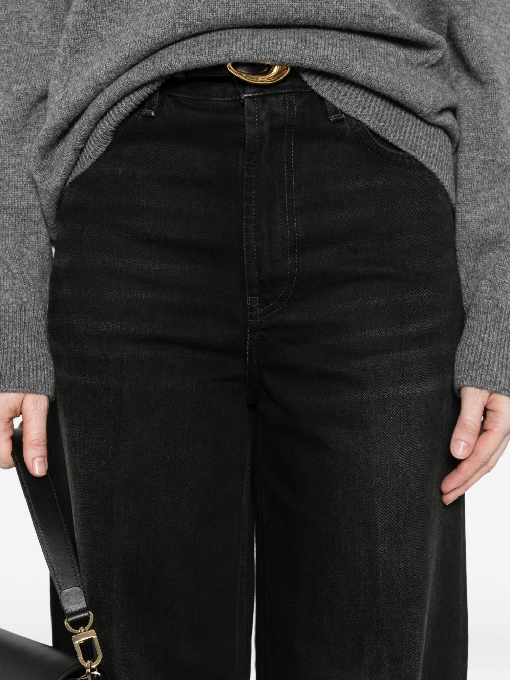 Wide-leg denim jeans - 5