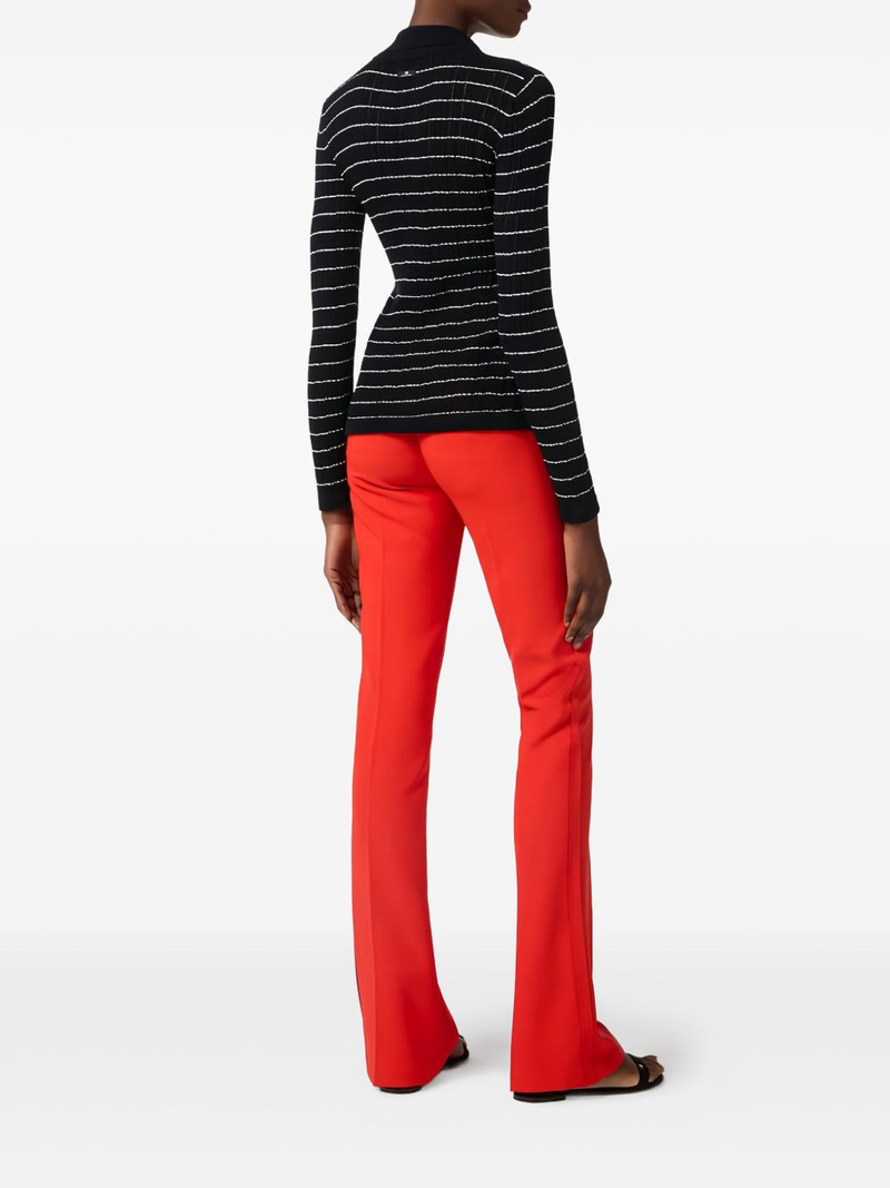 raw-edge stitching trousers 3