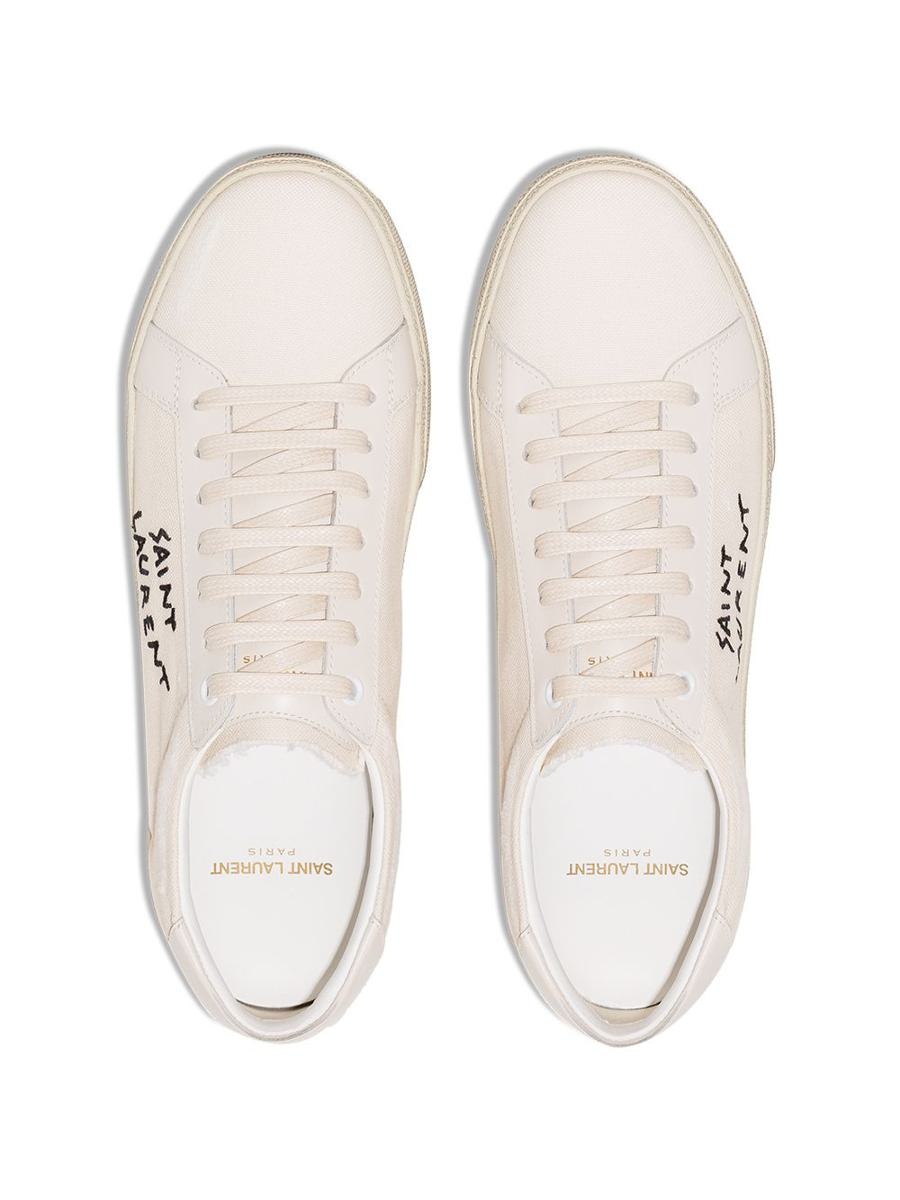 SAINT LAURENT COURT SL/06 CANVAS SNEAKERS - 2