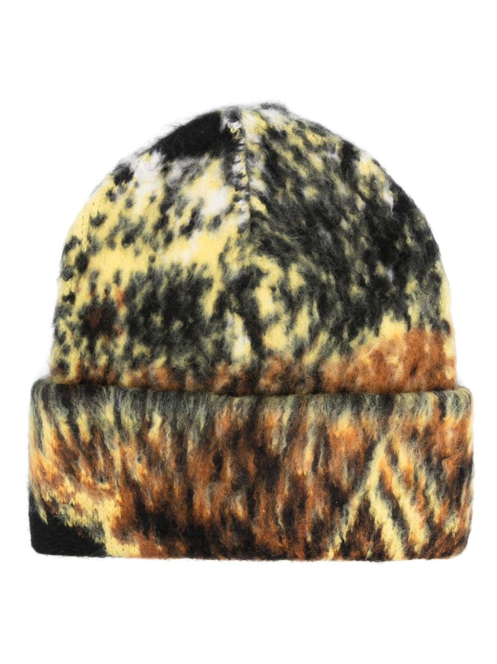 abstract-print beanie - 1