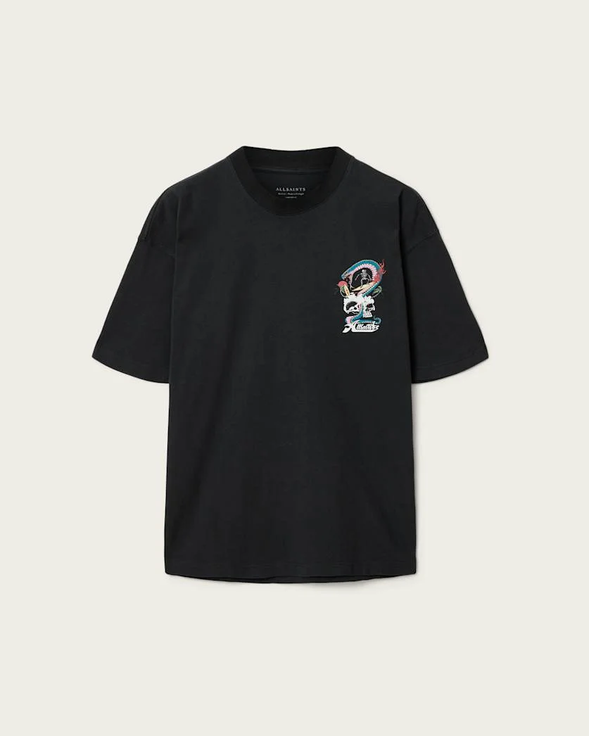 SNAKEPIT OVERSIZED SHORT SLEEVE GRAPHIC T-SHIRT - 1