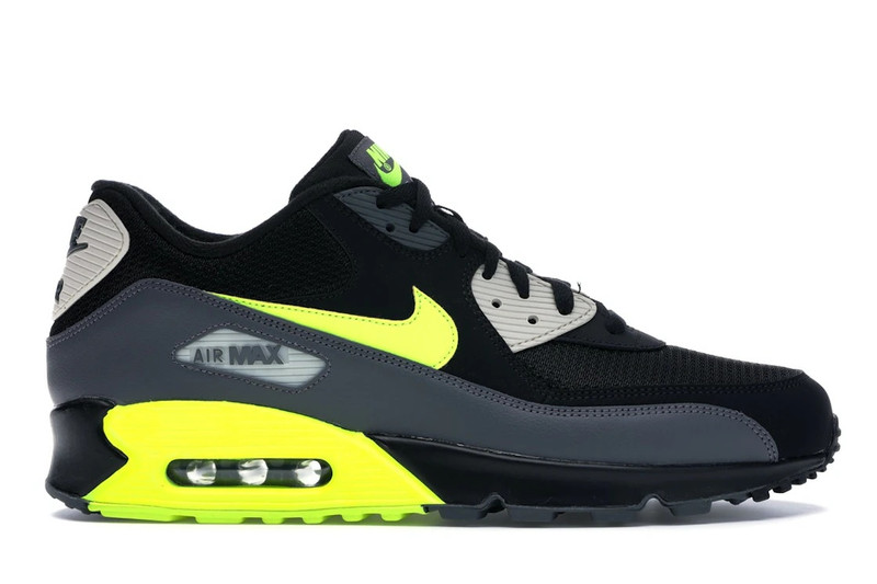 Nike Air Max 90 Dark Grey Black Volt - 1