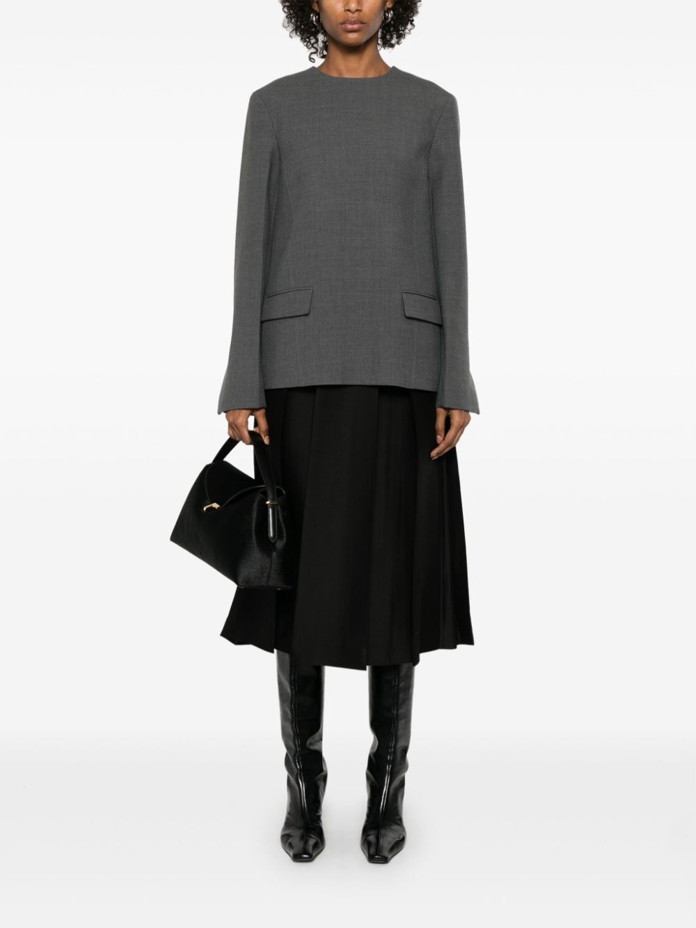 mélange-effect blouse - 2