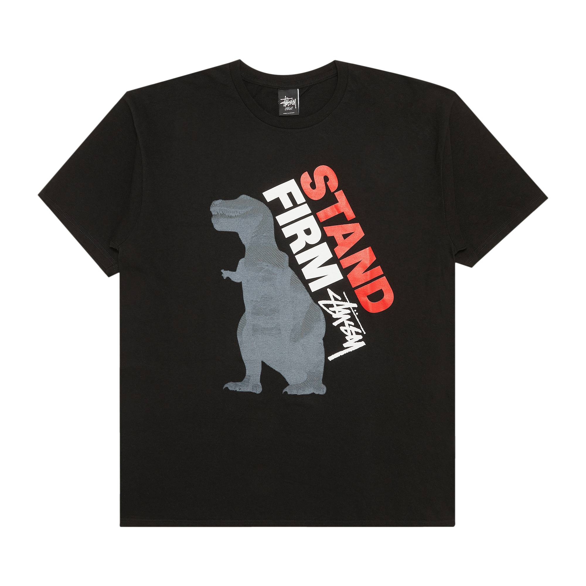 Stussy Stand Firm Dino Tee 'Black' - 1