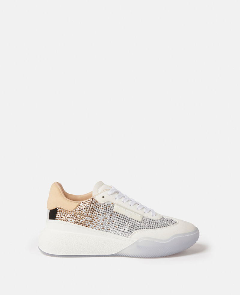 Loop Crystal Degradé Lace-Up Trainers 1