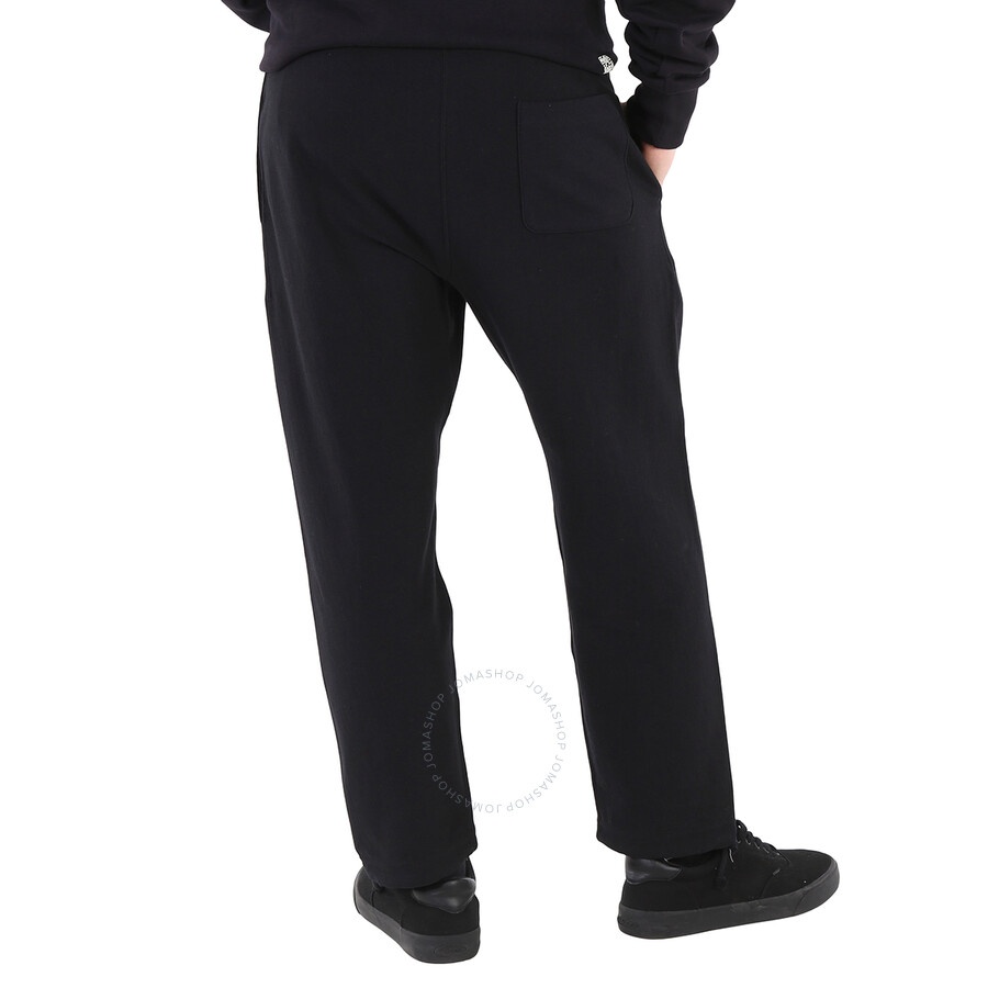 Champion Black Cotton Logo Long Sweatpants - 6