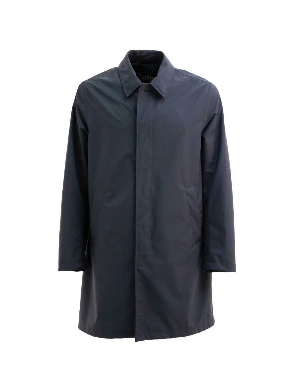 point-collar coat - 1
