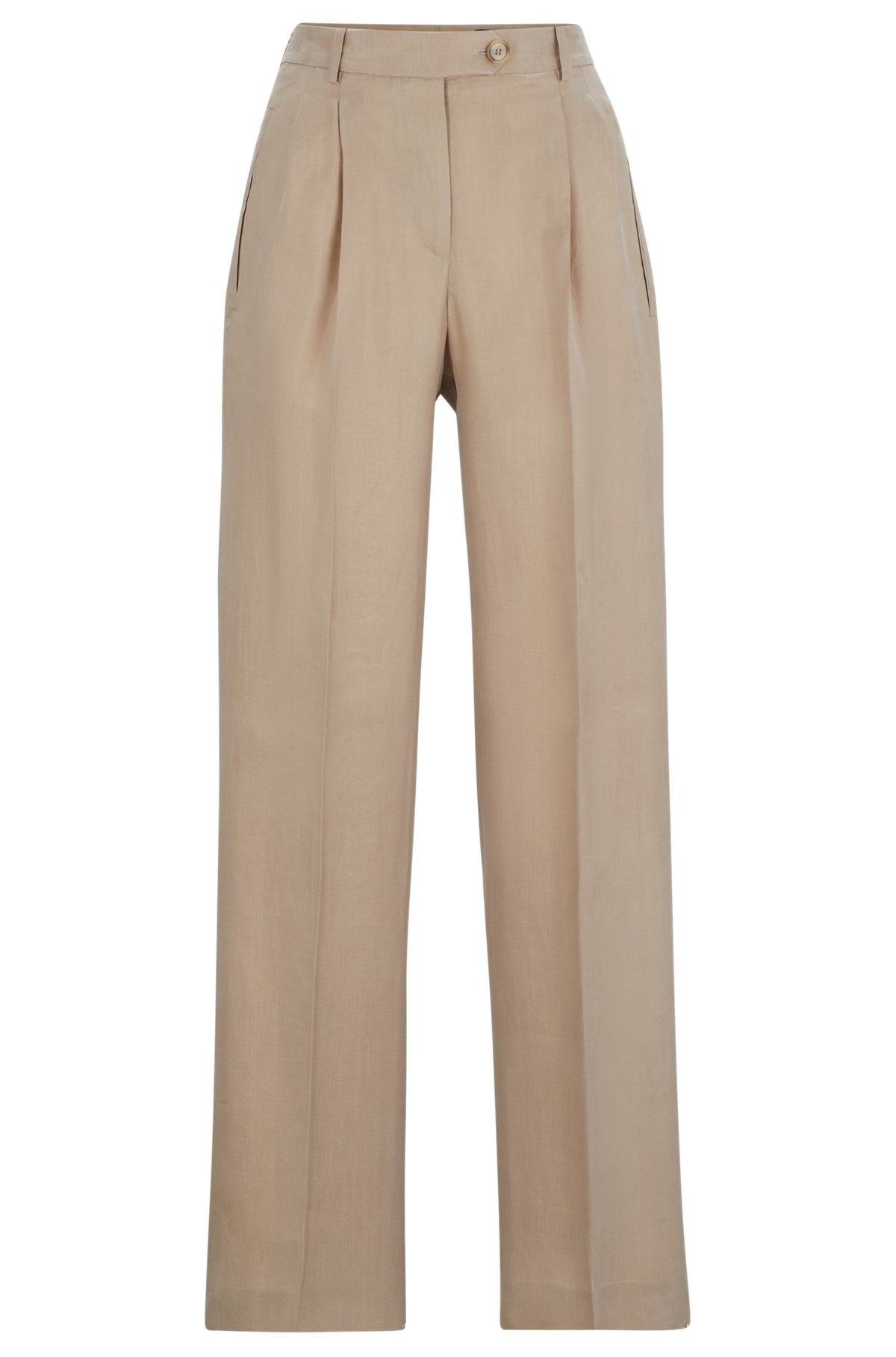 HIGH-WAISTED TROUSERS WITH A WIDE LEG - 1