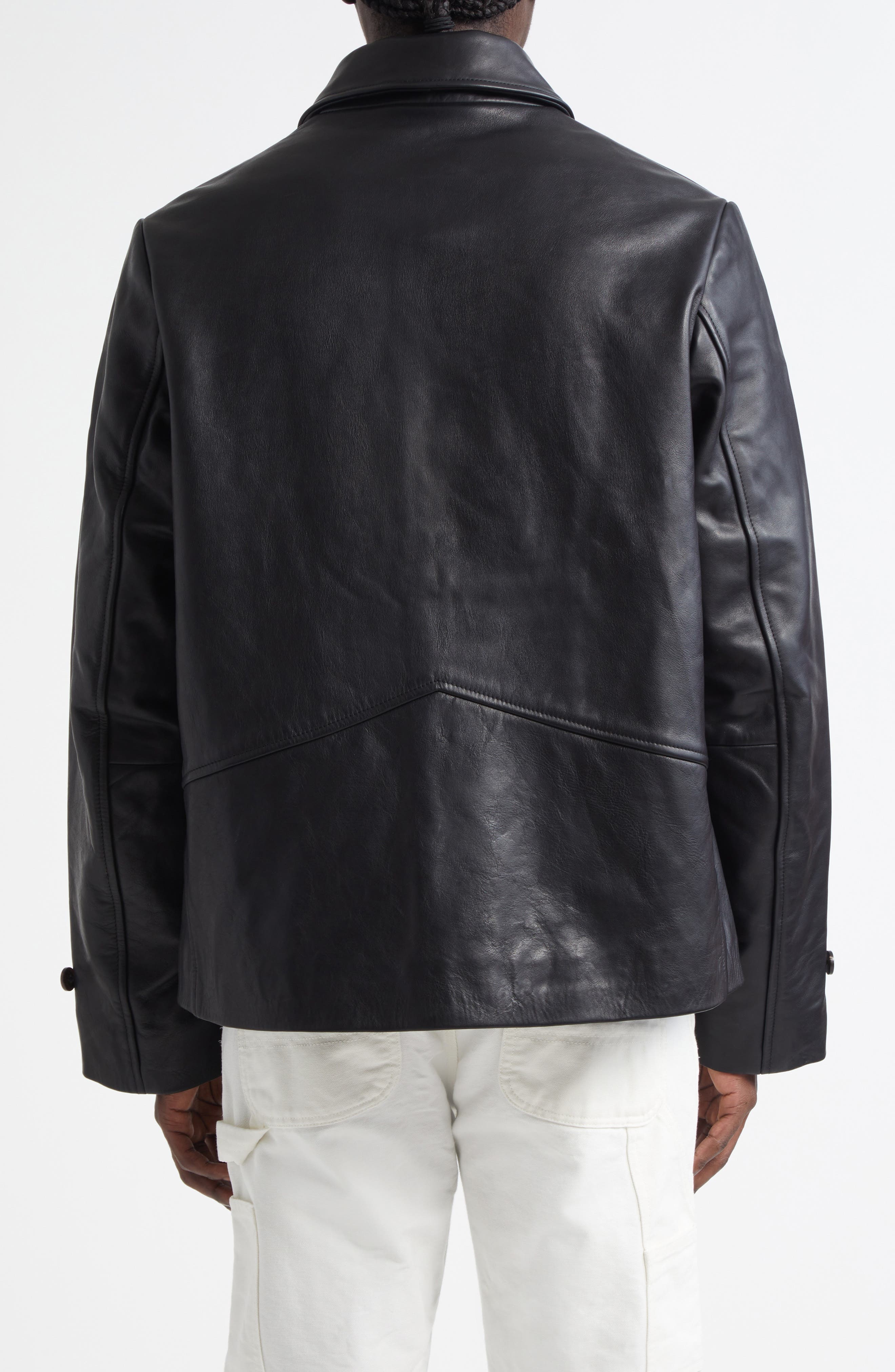 Bode Cropped Continental Coat in Black at Nordstrom - 2