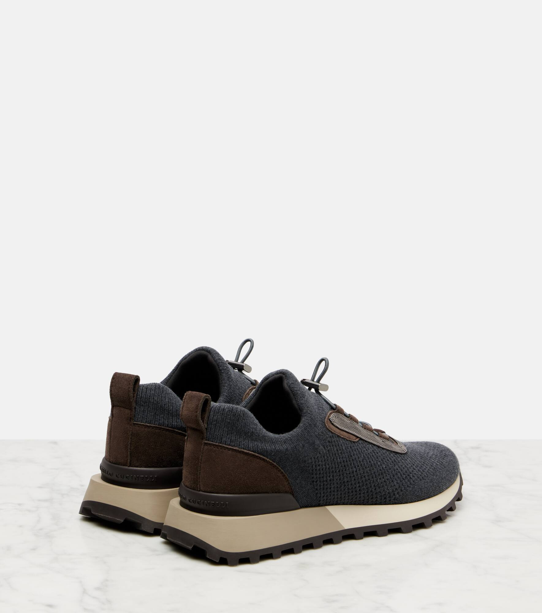 Runner suede-trimmed sneakers - 2
