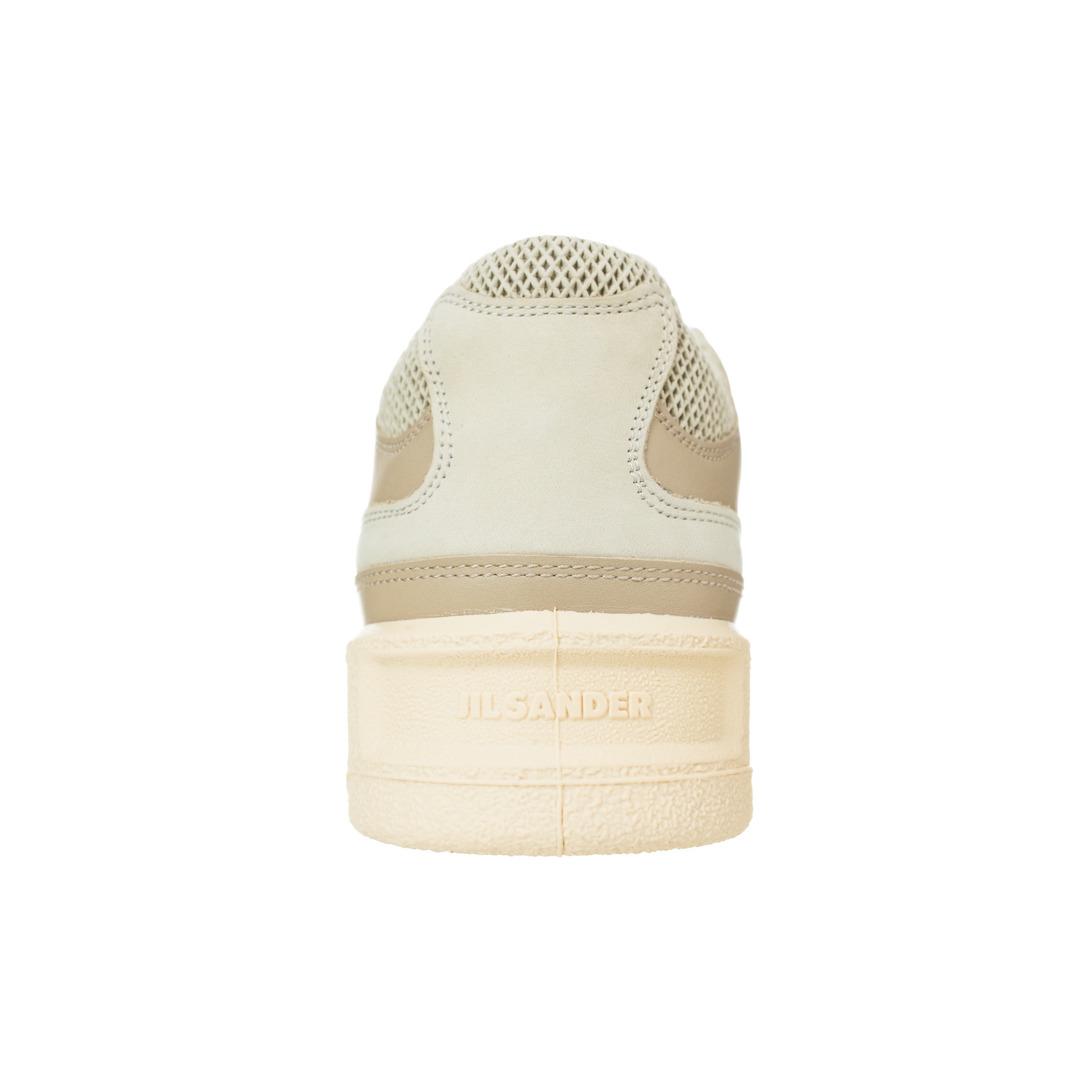 BEIGE LEATHER SNEAKERS - 4
