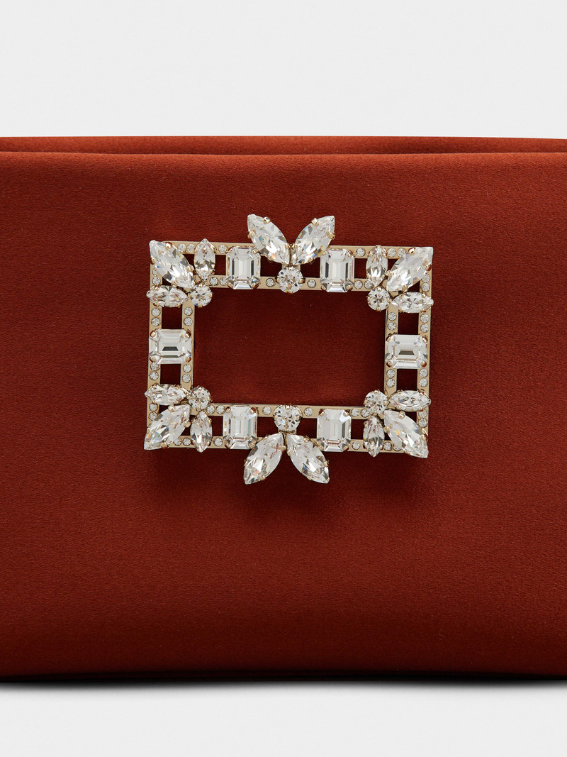 RV Nightlily Broche Vivier Buckle Mini Bag in Satin 8