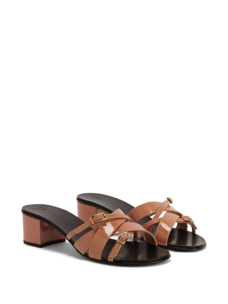 Giuseppe Zanotti Alhima buckle leather sandals outlook
