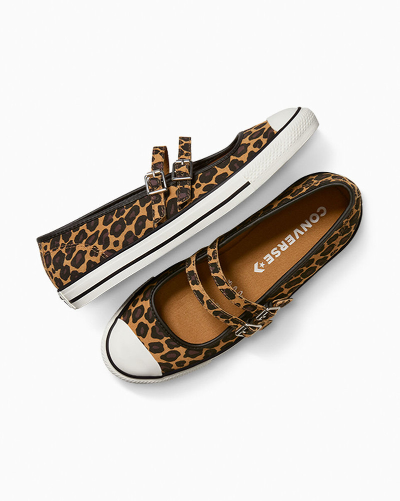 Chuck Taylor All Star Dainty Mary Jane Leopard Suede 6