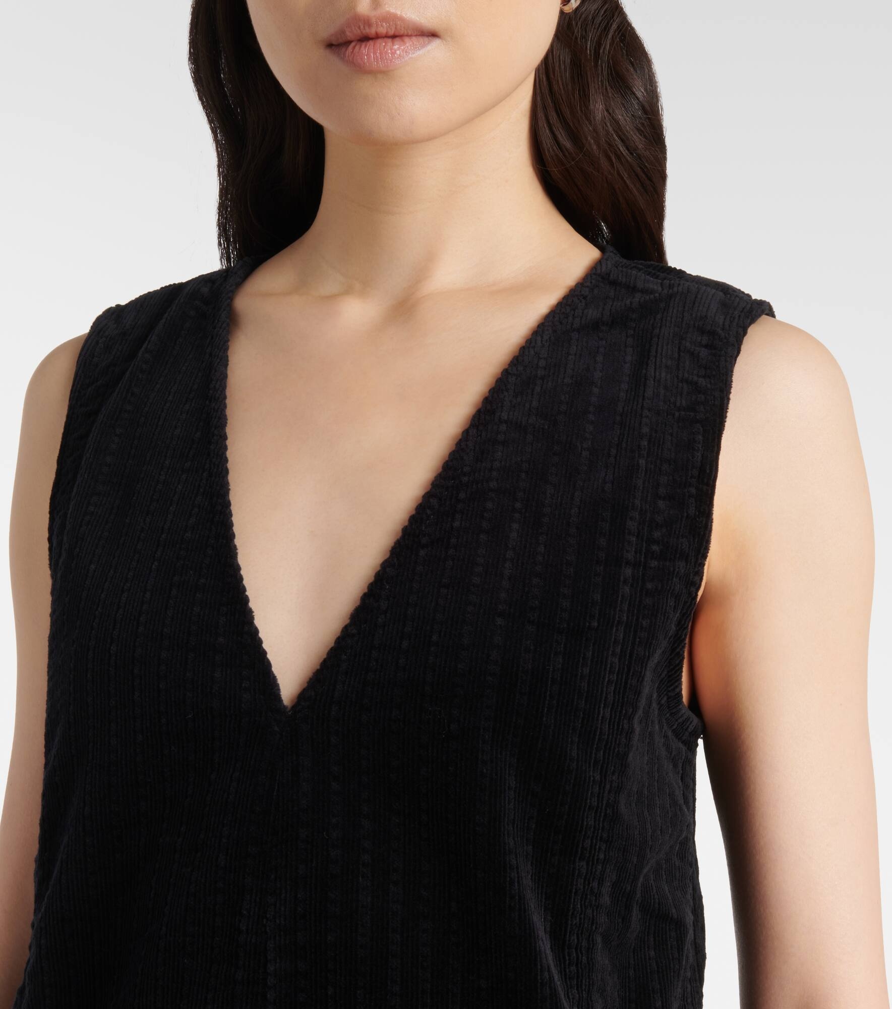 Cotton corduroy minidress - 4