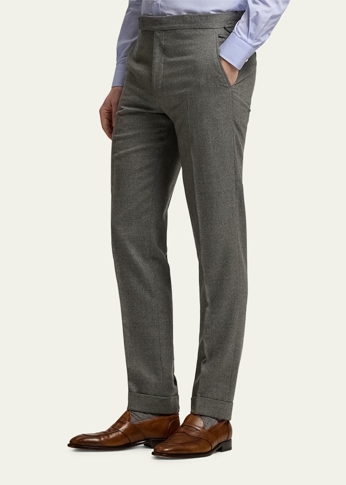 Men's Gregory Modern Flat-Front Trousers - 4