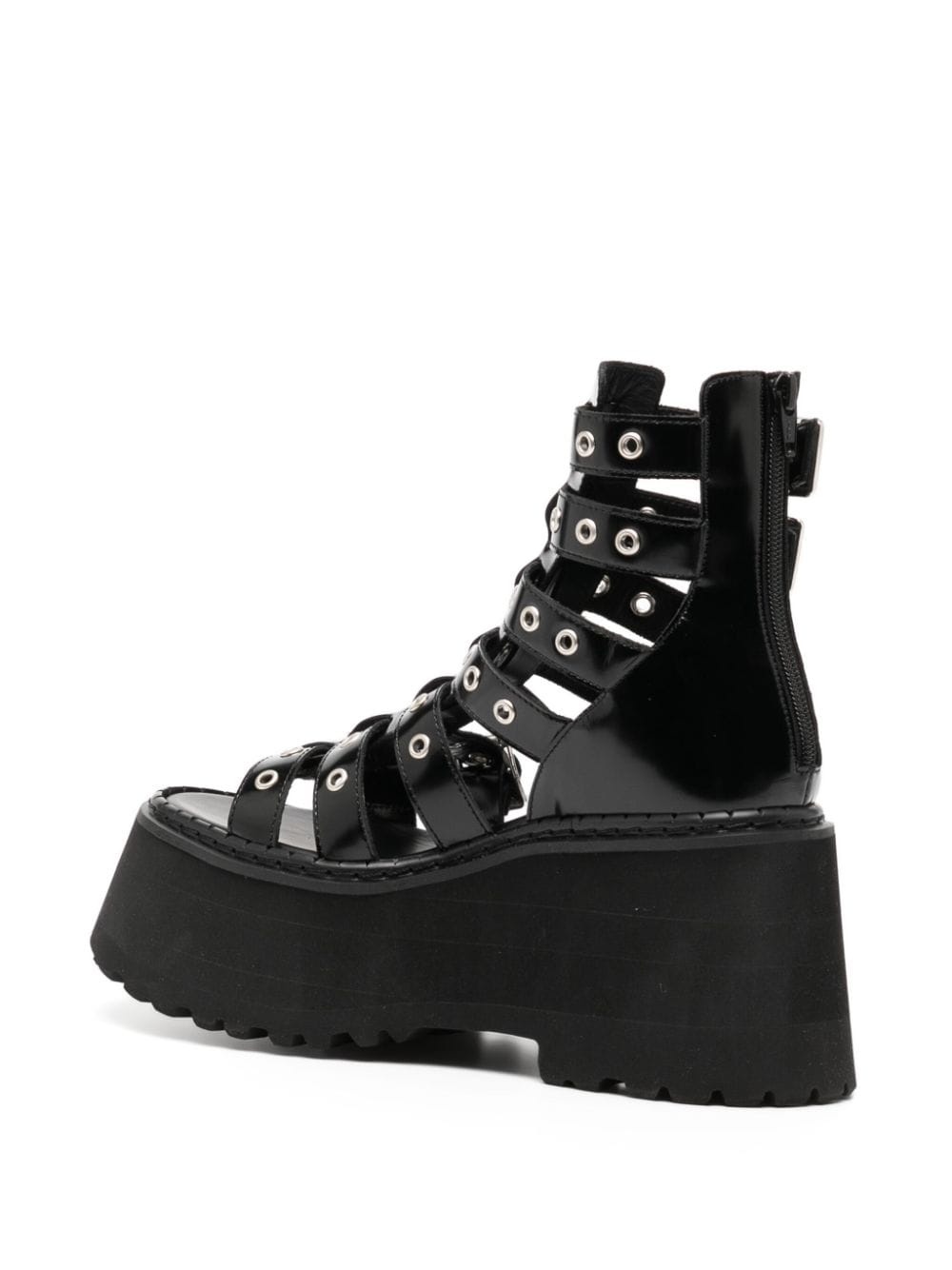 platform buckled sandals - 3