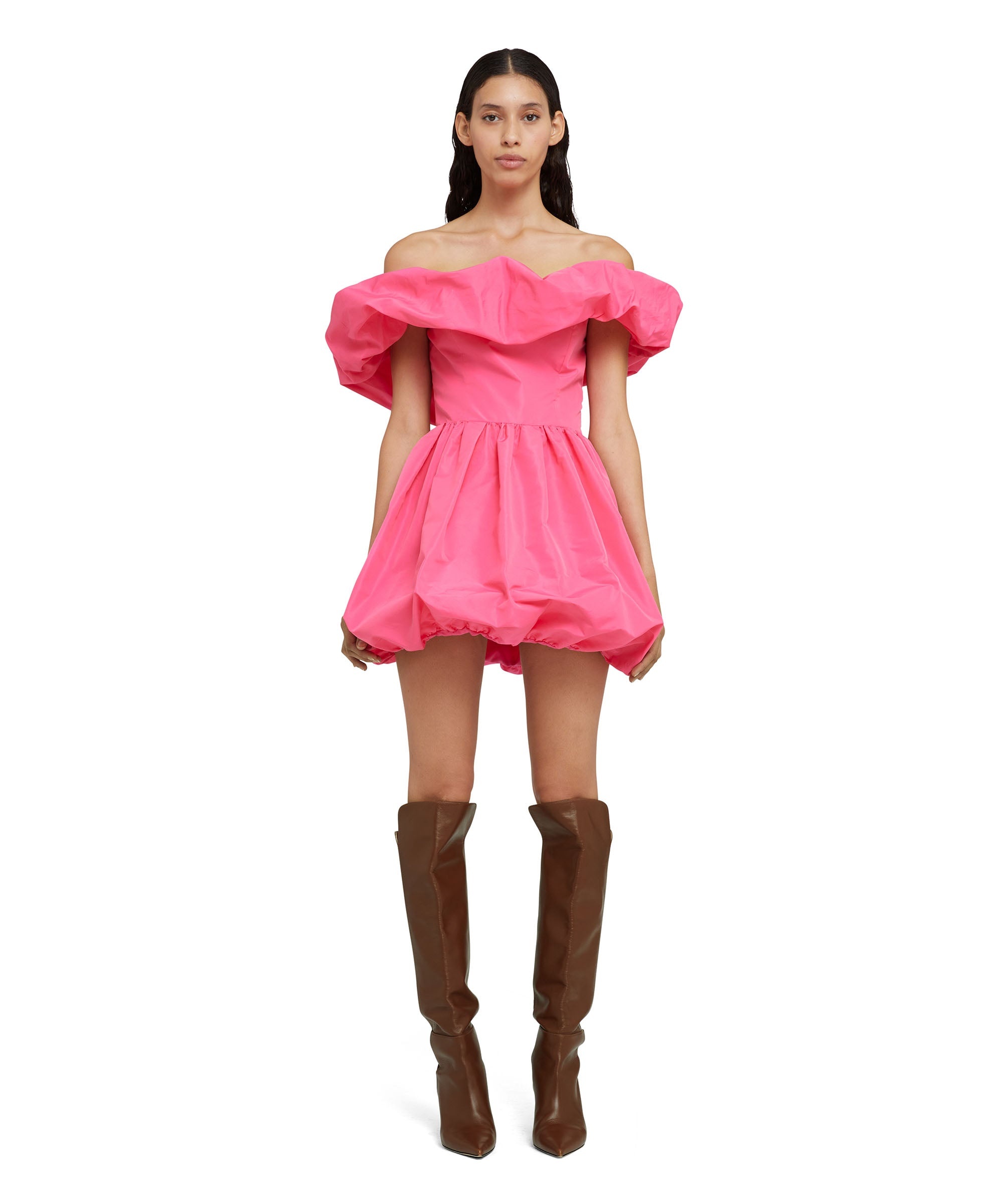 Taffeta mini balloon dress - 3