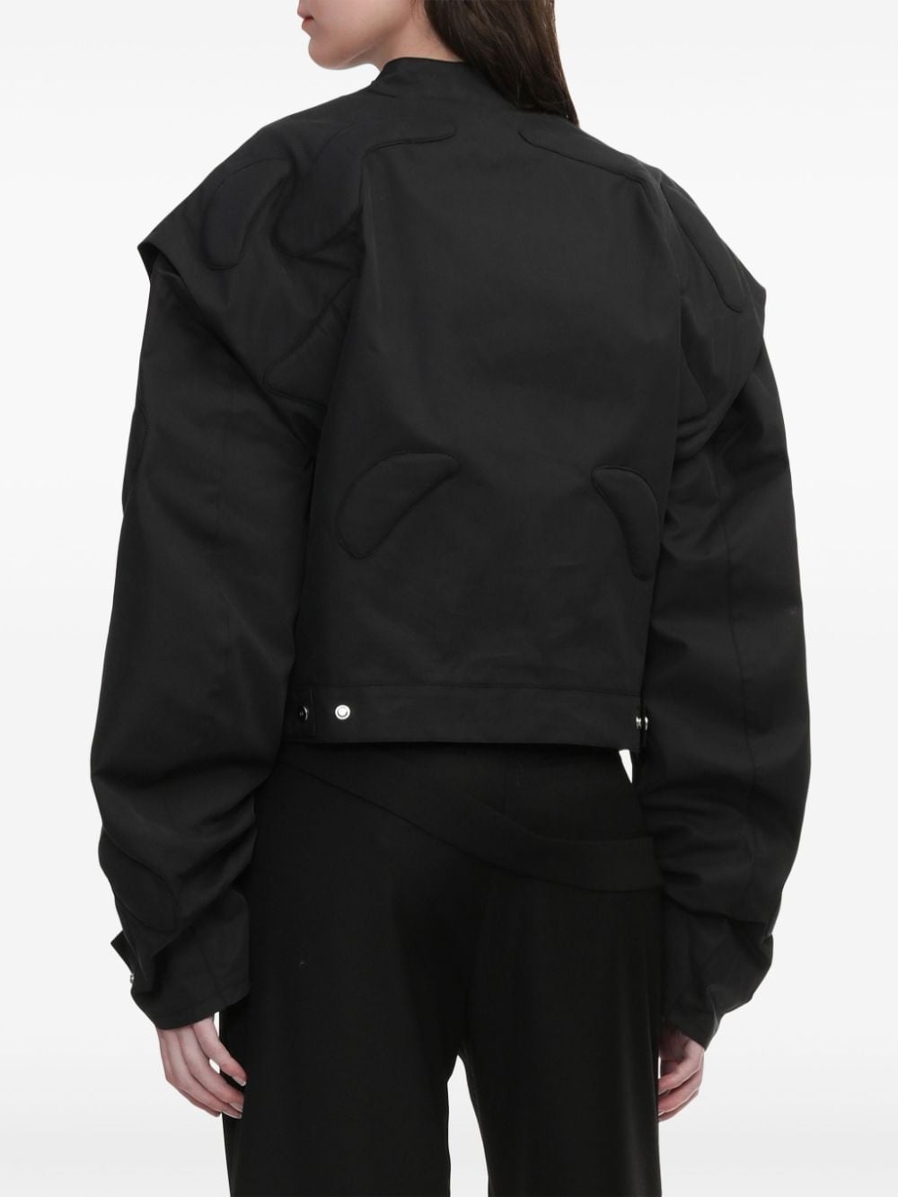 zip-detail bomber jacket - 4