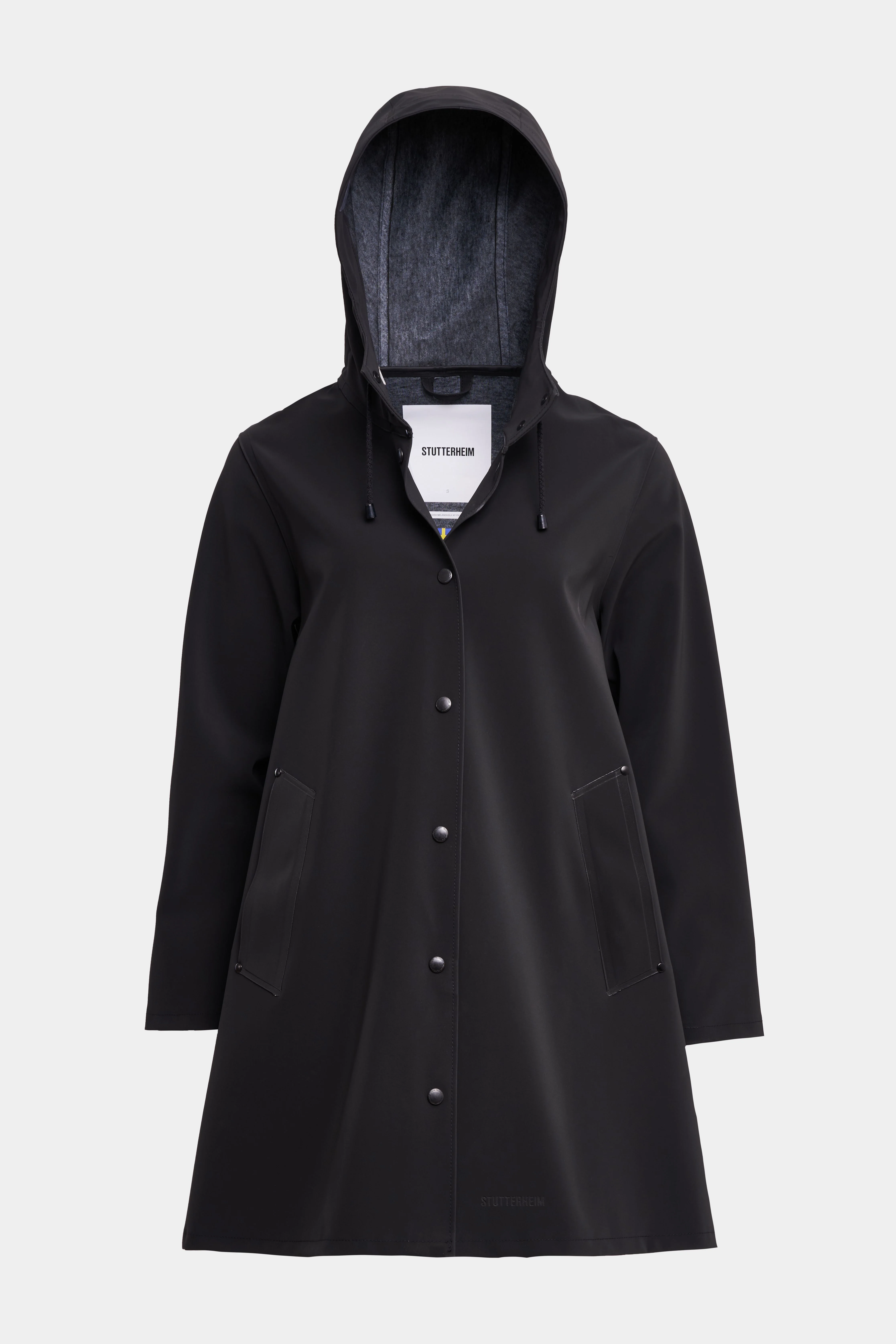 Mosebacke Matte Raincoat Black - 1
