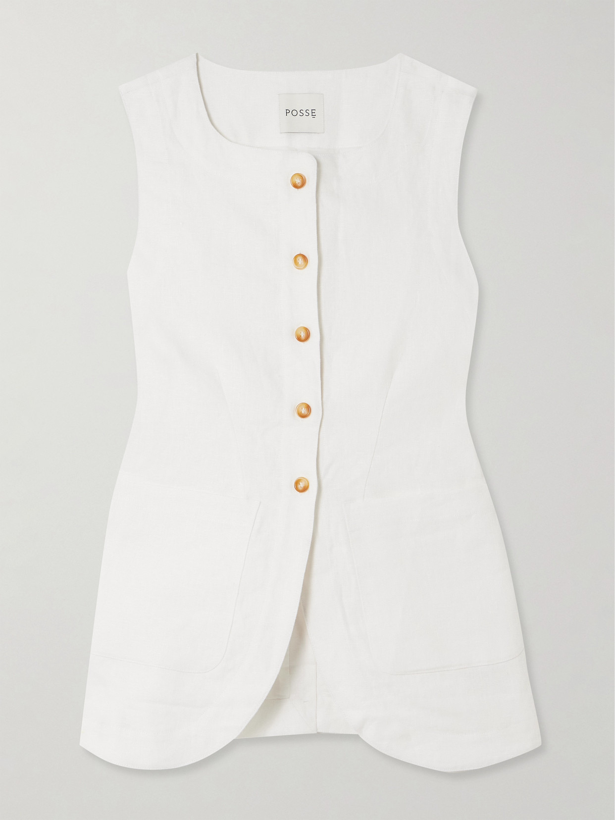 Emma Linen Vest - 1