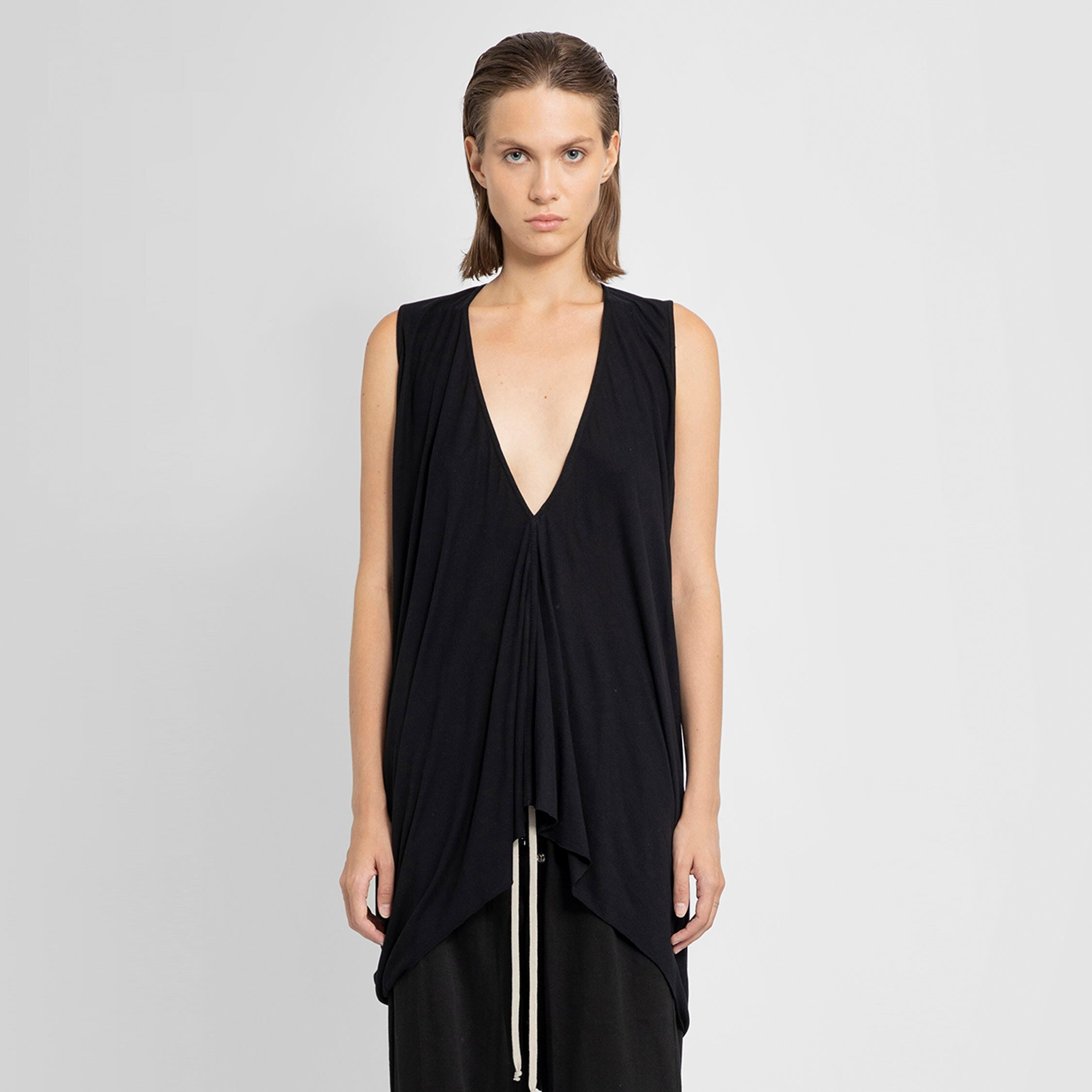 RICK OWENS LILIES WOMAN BLACK TOPS - 5