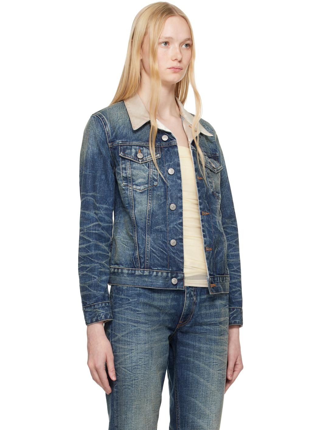 Blue Sports Denim Jacket - 2