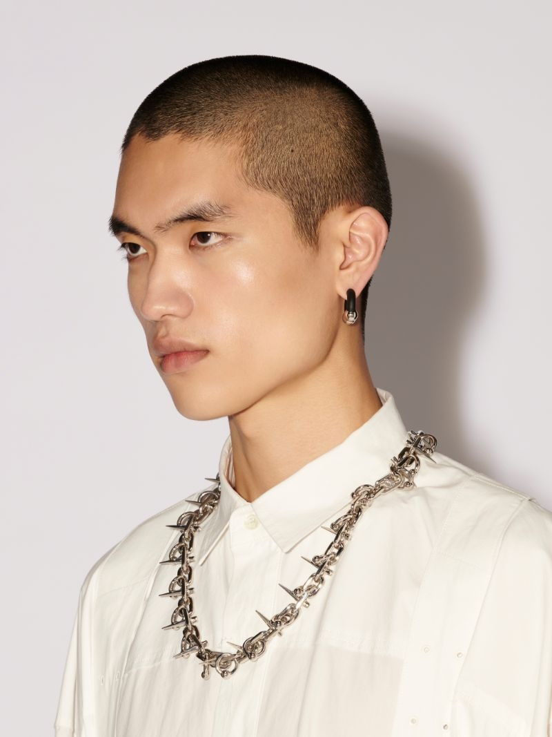 Ambush COLORED SMALL BARBELL EARRINGS outlook