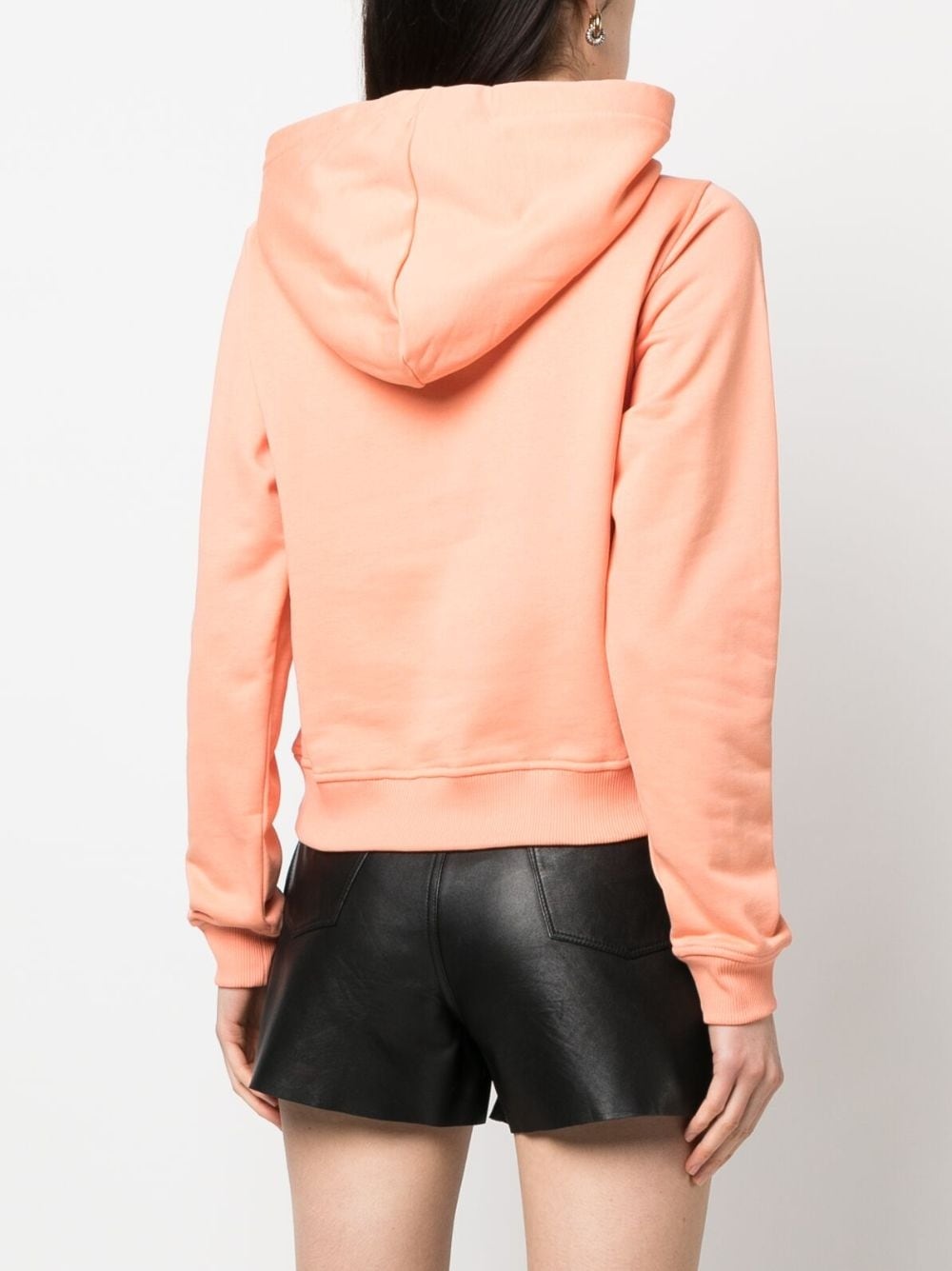 logo-patch drawstring hoodie - 4