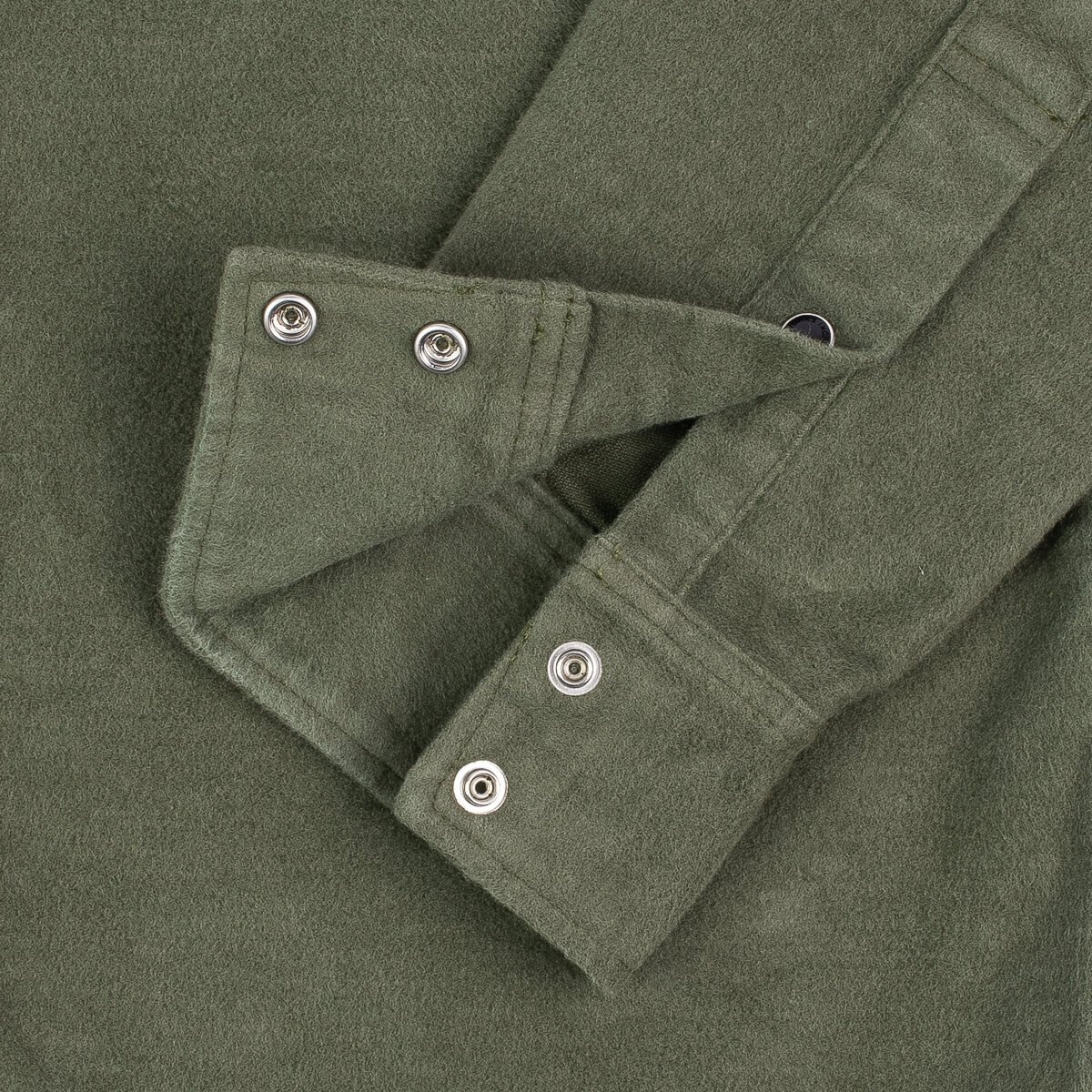 IHSH-330-ODG 9oz Raised Whipcord Western Shirt - Olive - 11