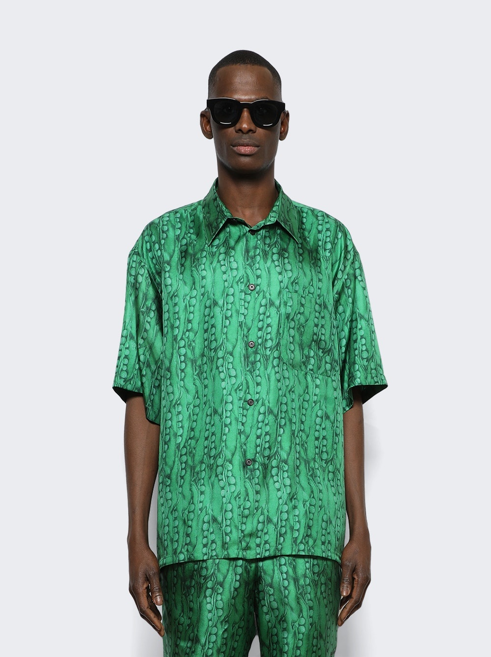 Hawaii Shirt with Front Pocket Green - 3