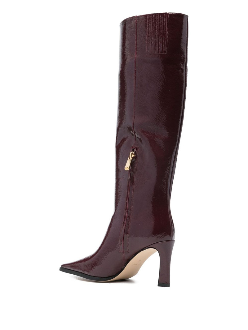 Darrah patent leather knee-high boots 3