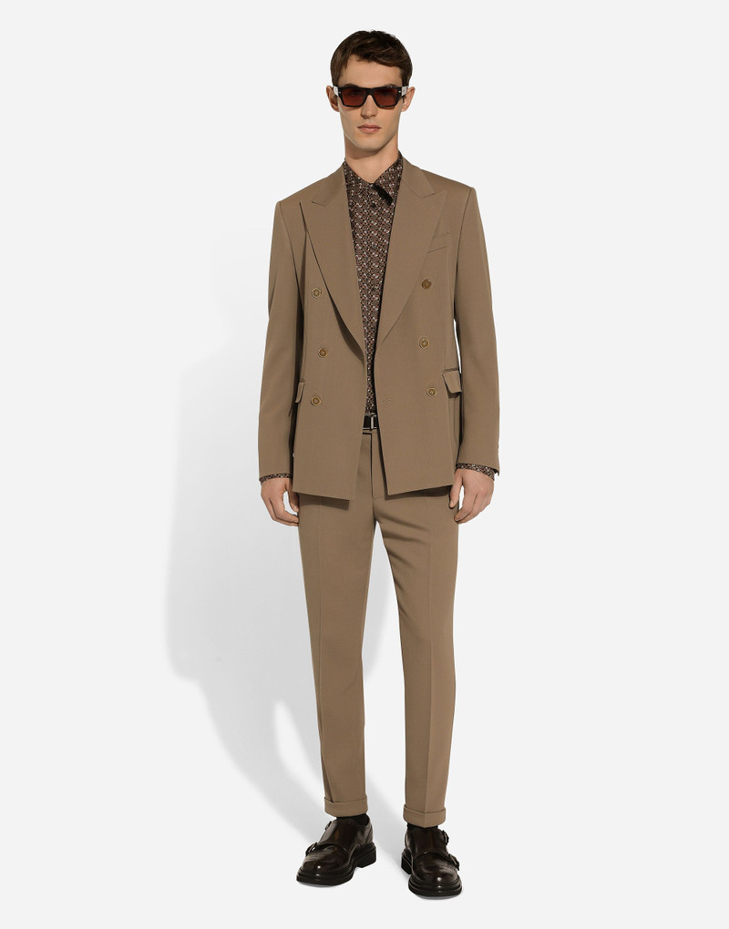Dolce & Gabbana Double-breasted technical gabardine jacket outlook