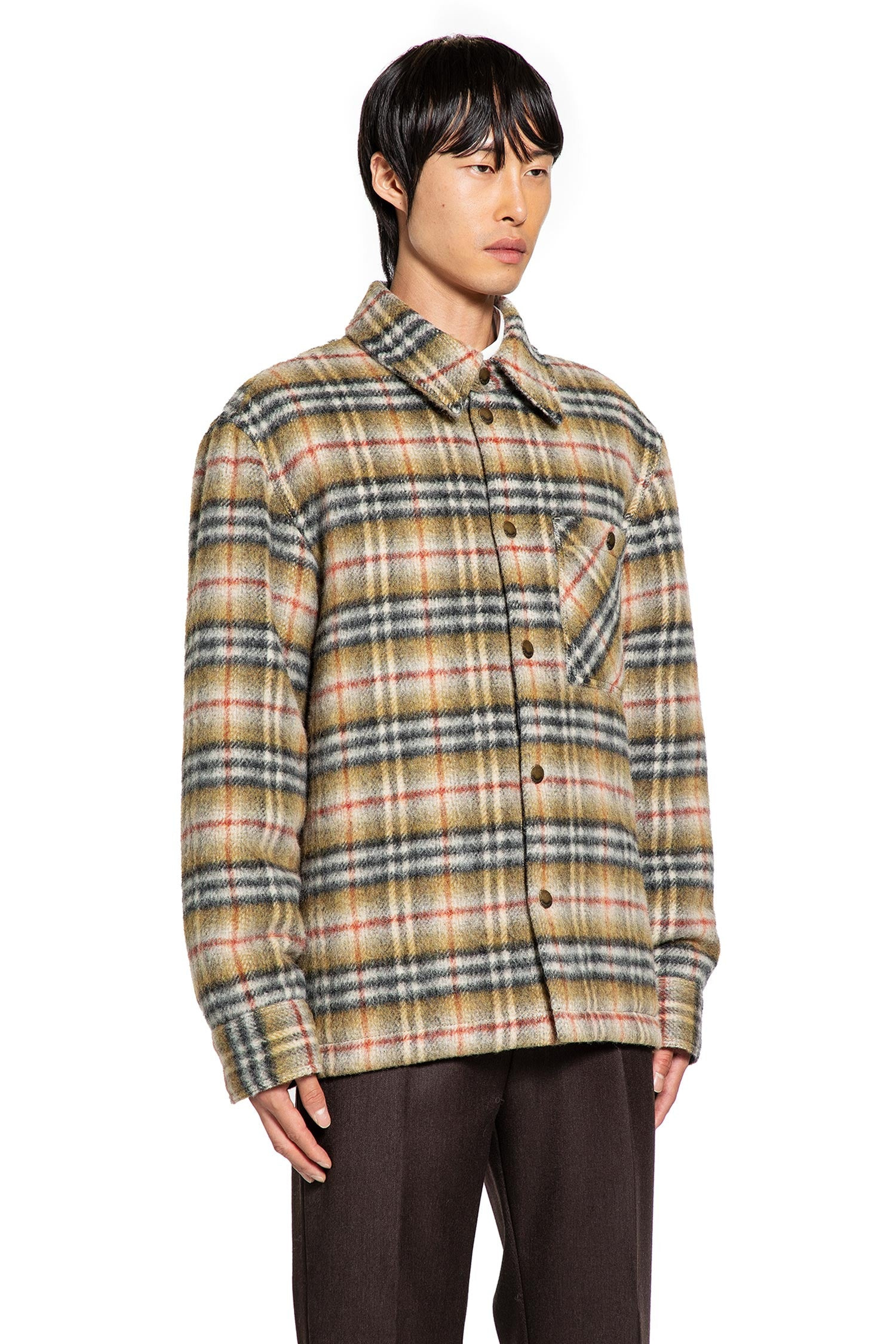 Check Wool Reversible Overshirt - 2