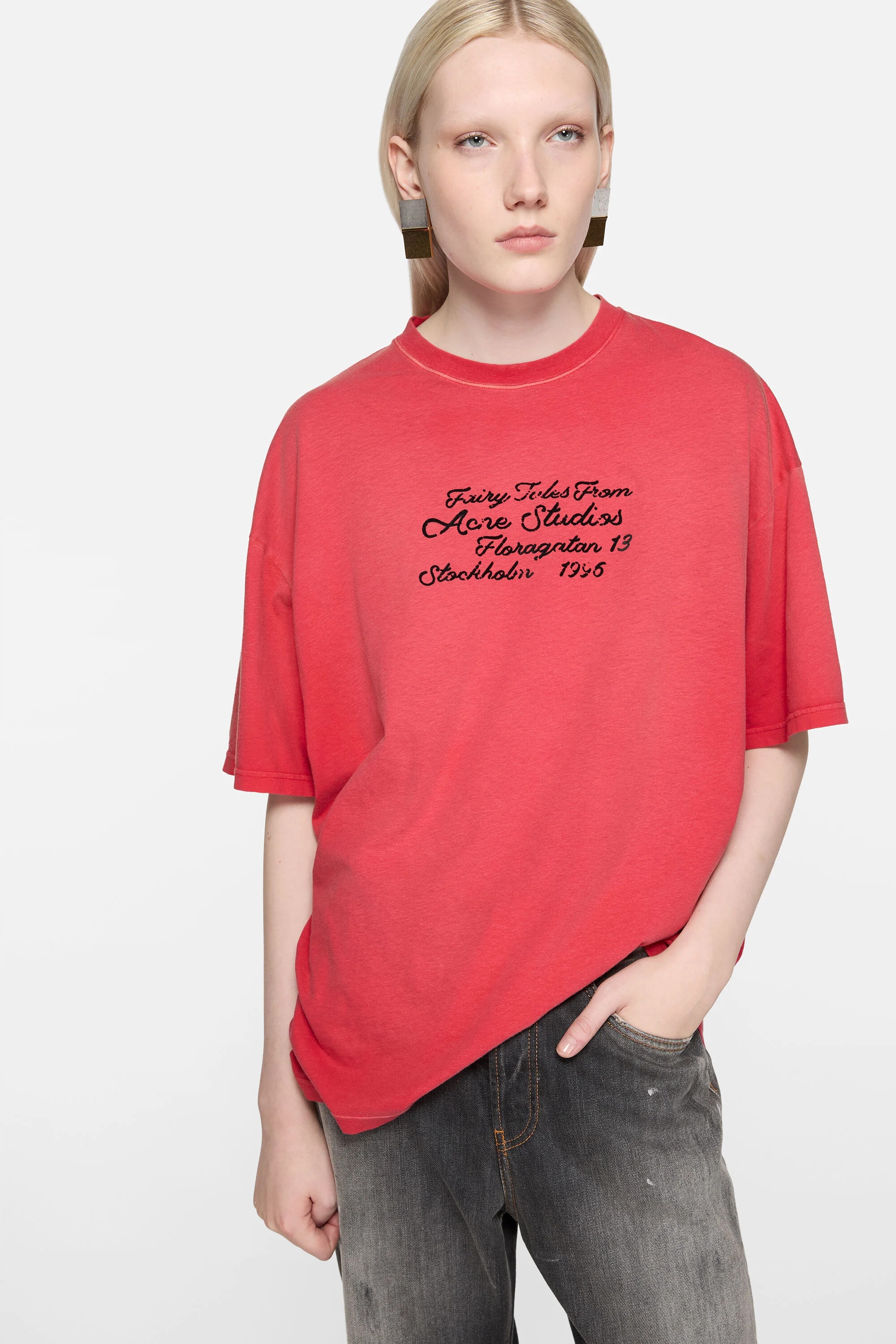 Logo t-shirt - Bright Red - 4