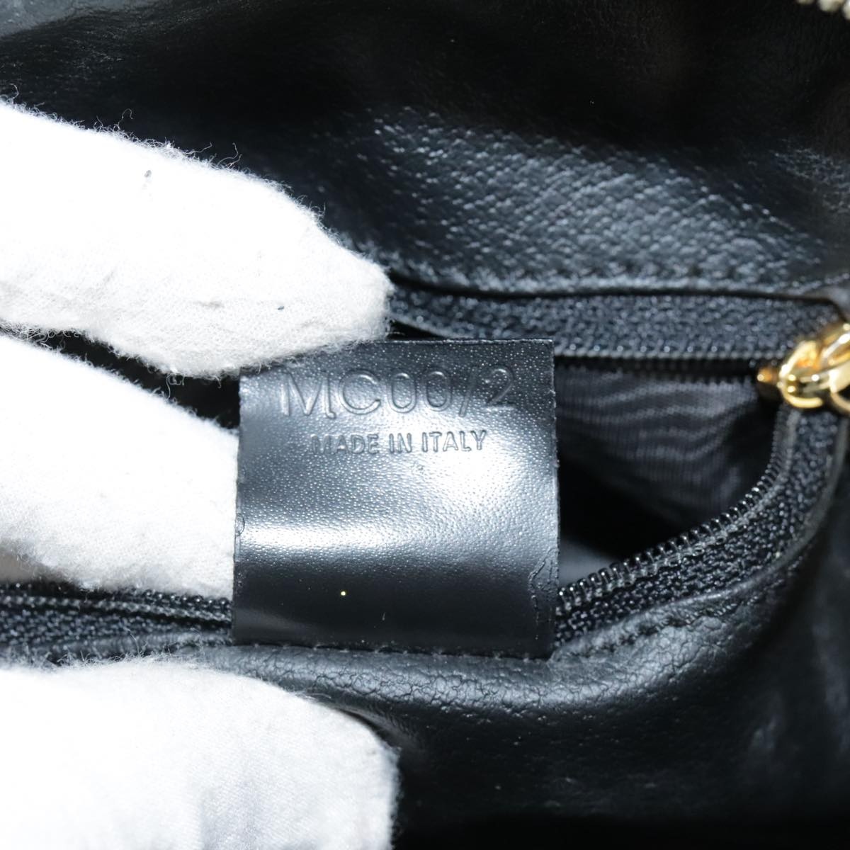 CELINE Macadam Canvas Backpack Pvc Leather Black Silver - 12