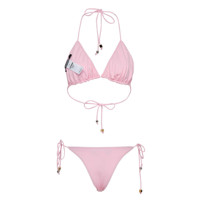 JACQUEMUS Polka Dot Triangle Bikini Set outlook