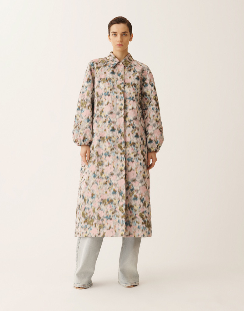 Long trench in technical chiné 3