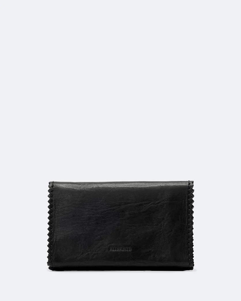 SILOH PINKED-EDGE LEATHER WALLET - 1