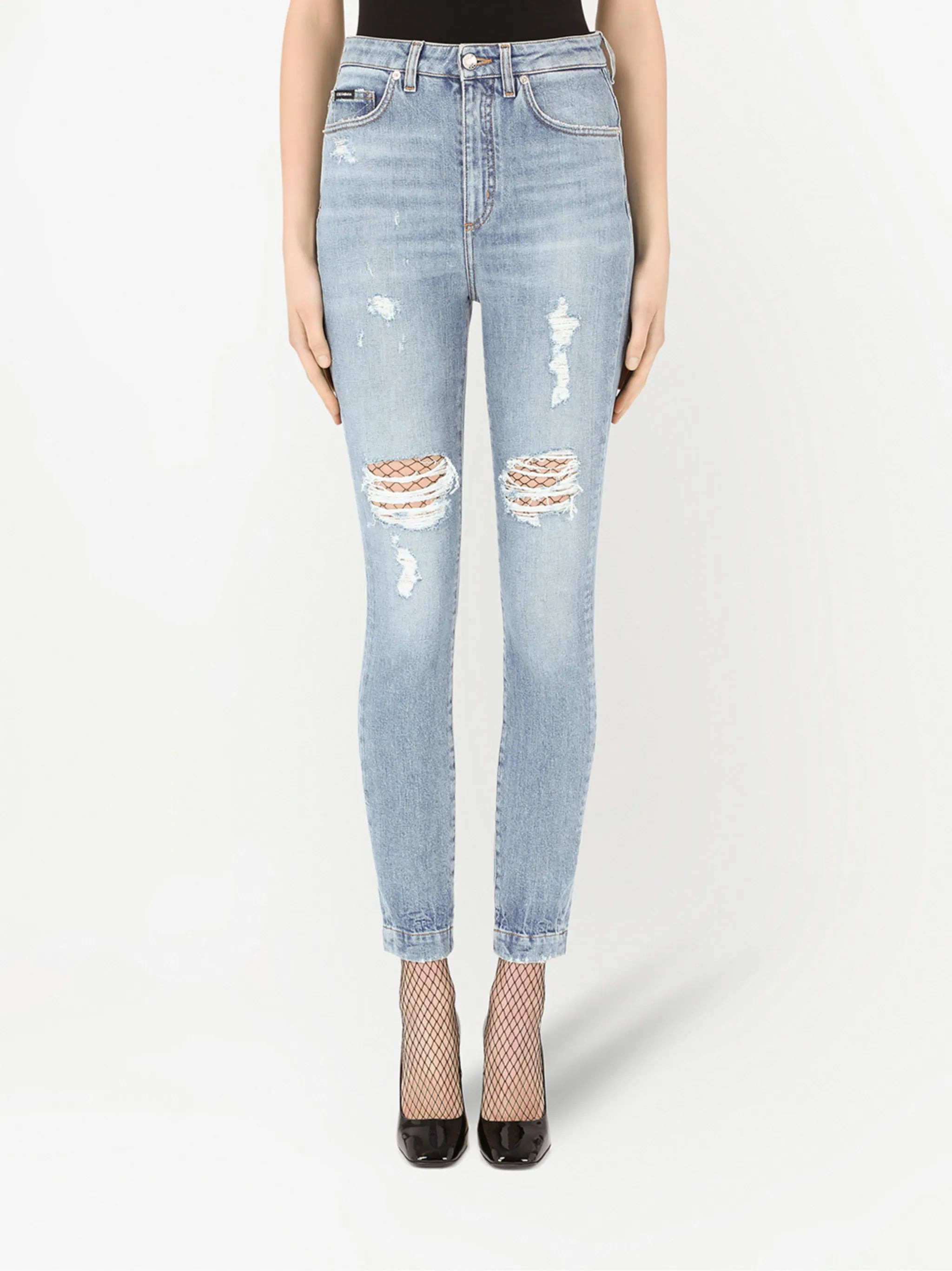Audrey distressed skinny jeans - 3