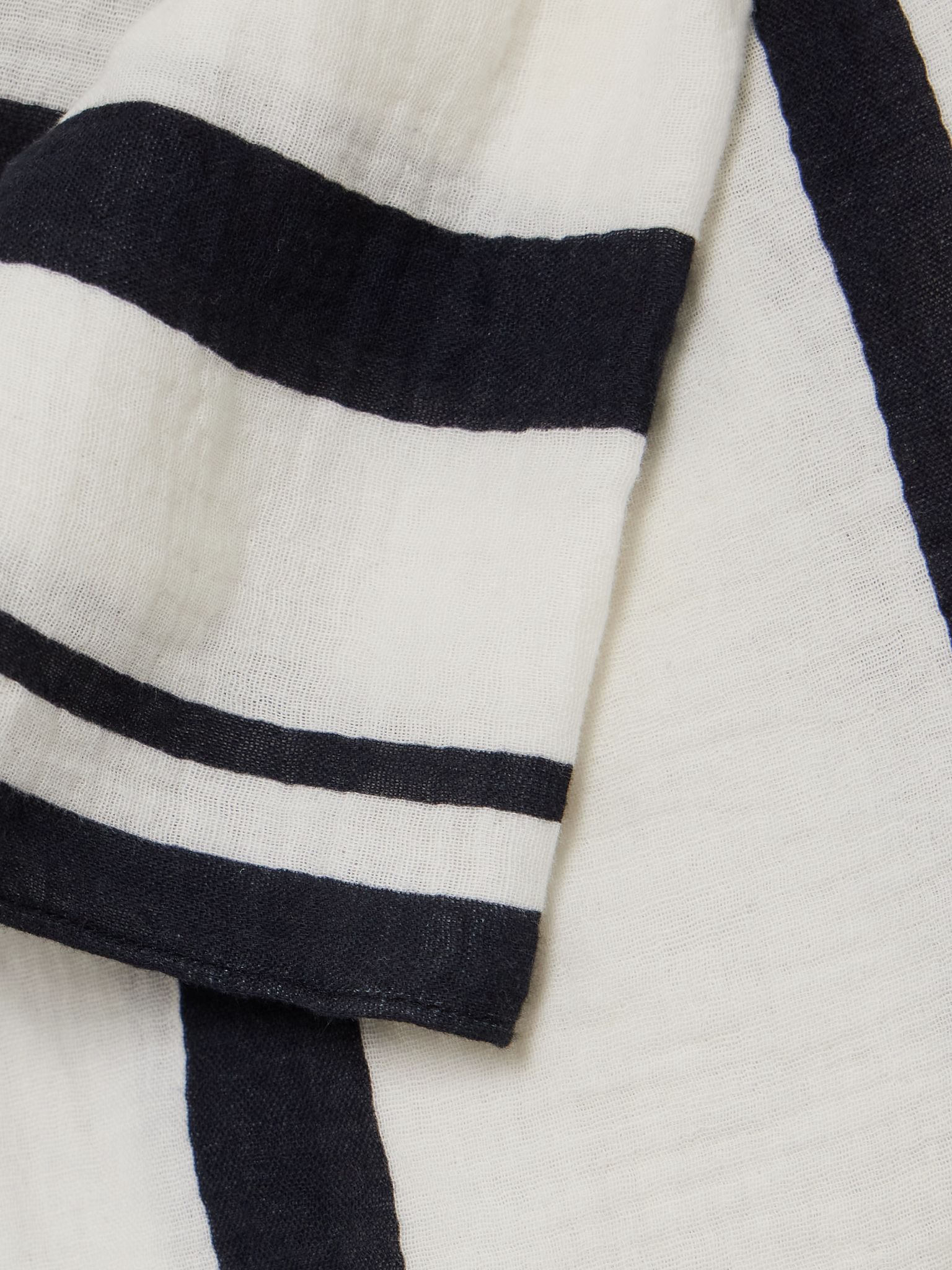 Eliza striped cotton-voile pareo White - 4